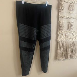 TORRID LEATHER MOTTO LEGGINGS (PLUS SIZE 2)